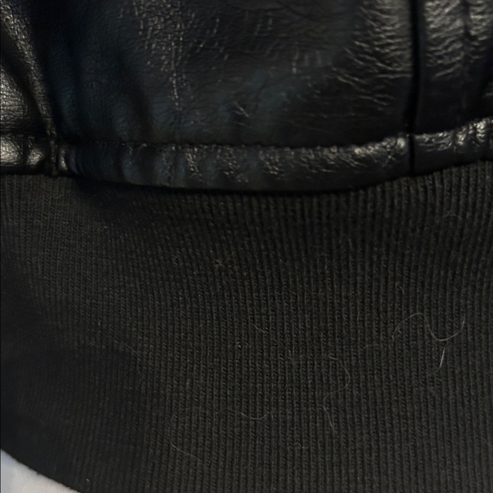 Women's Black Bomber Jacket - Picture 7 of 12